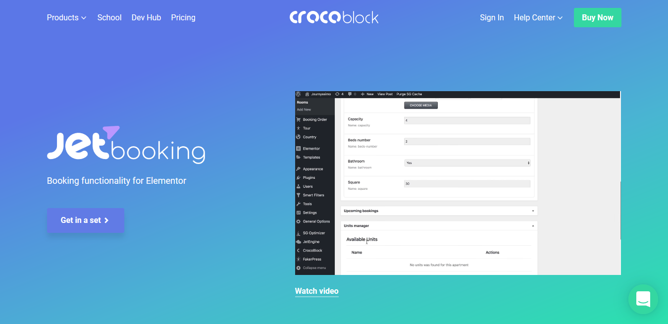 Crocoblock JetBooking 2.5.0 – Booking Plugin for Elementor