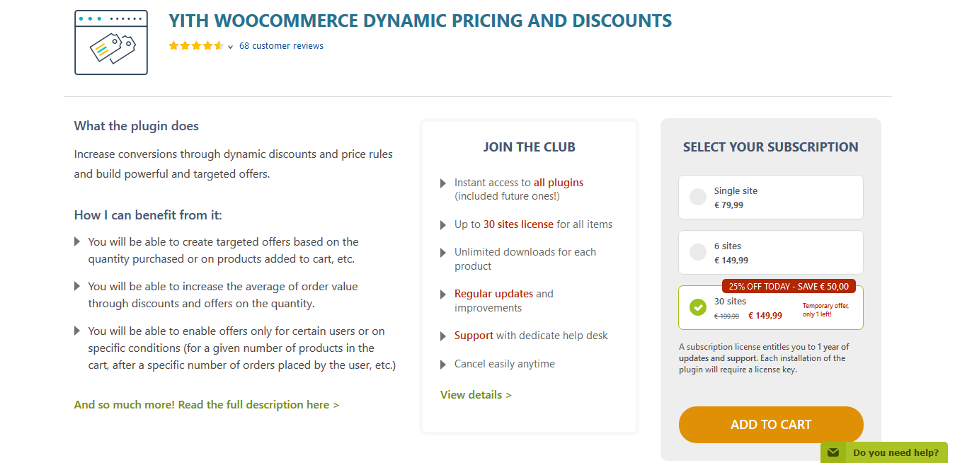 YITH WooCommerce Dynamic Pricing and Discounts Premium 3.14.0