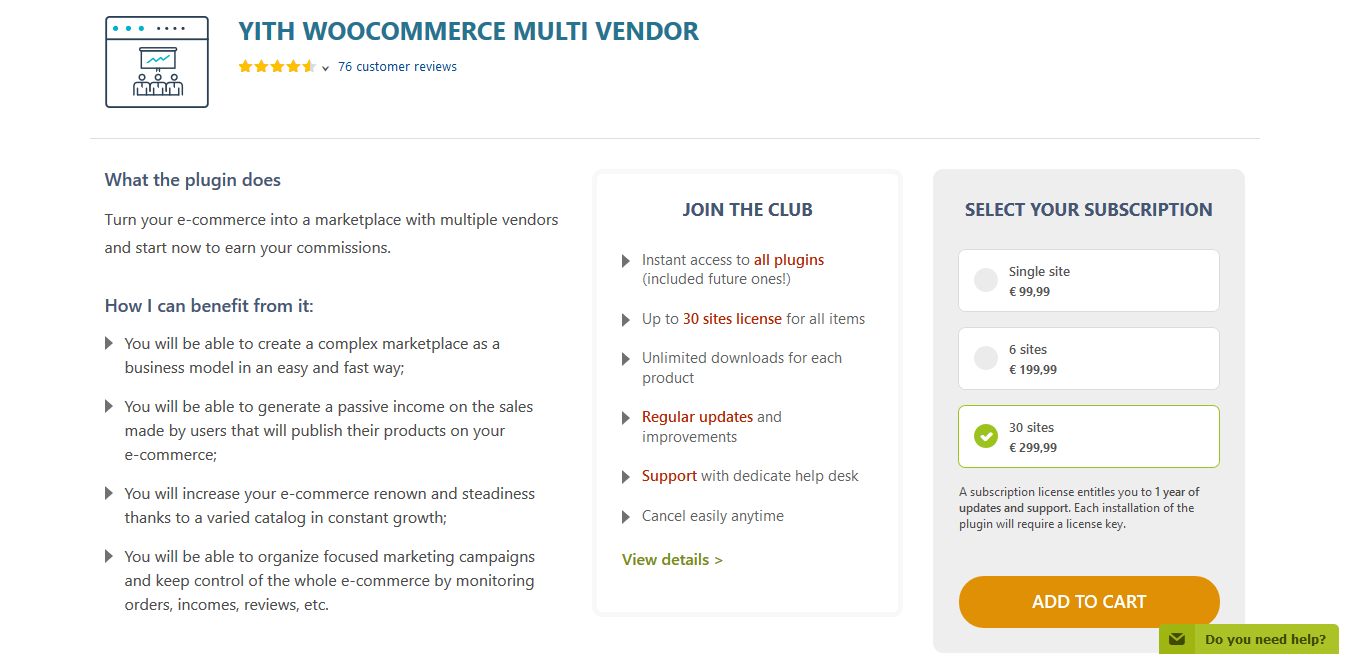 YITH WooCommerce Multi Vendor Premium 3.15