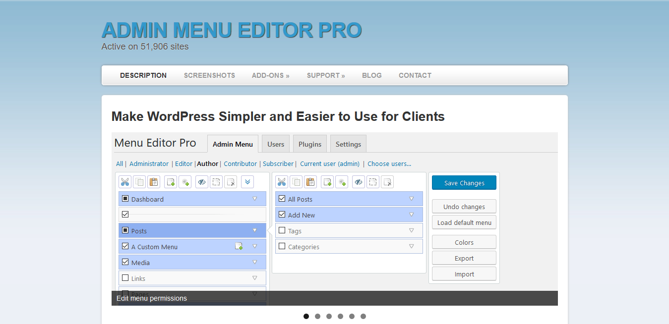 Admin Menu Editor Pro 2.17.0 with all Addons