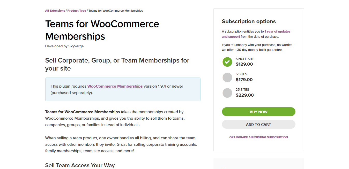 WooCommerce Teams for WooCommerce Memberships 1.6.2