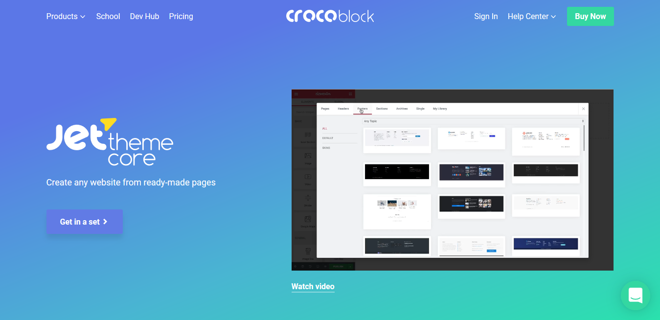 Crocoblock JetThemeCore 2.1.2.2 – Ready-made pages for Elementor‎