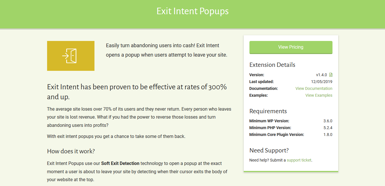 Popup Maker – Exit Intent Popups 1.3.1