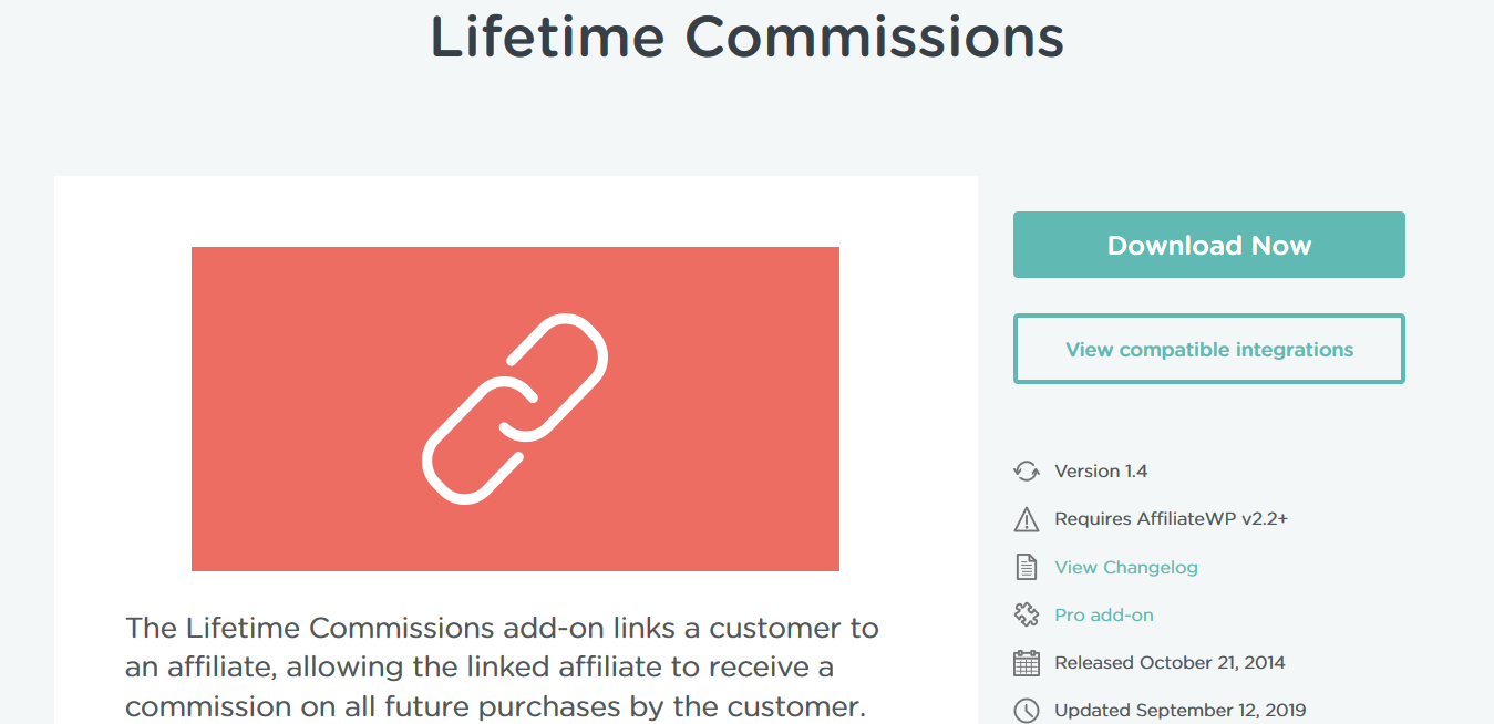 AffiliateWP – Lifetime Commissions 1.4.4
