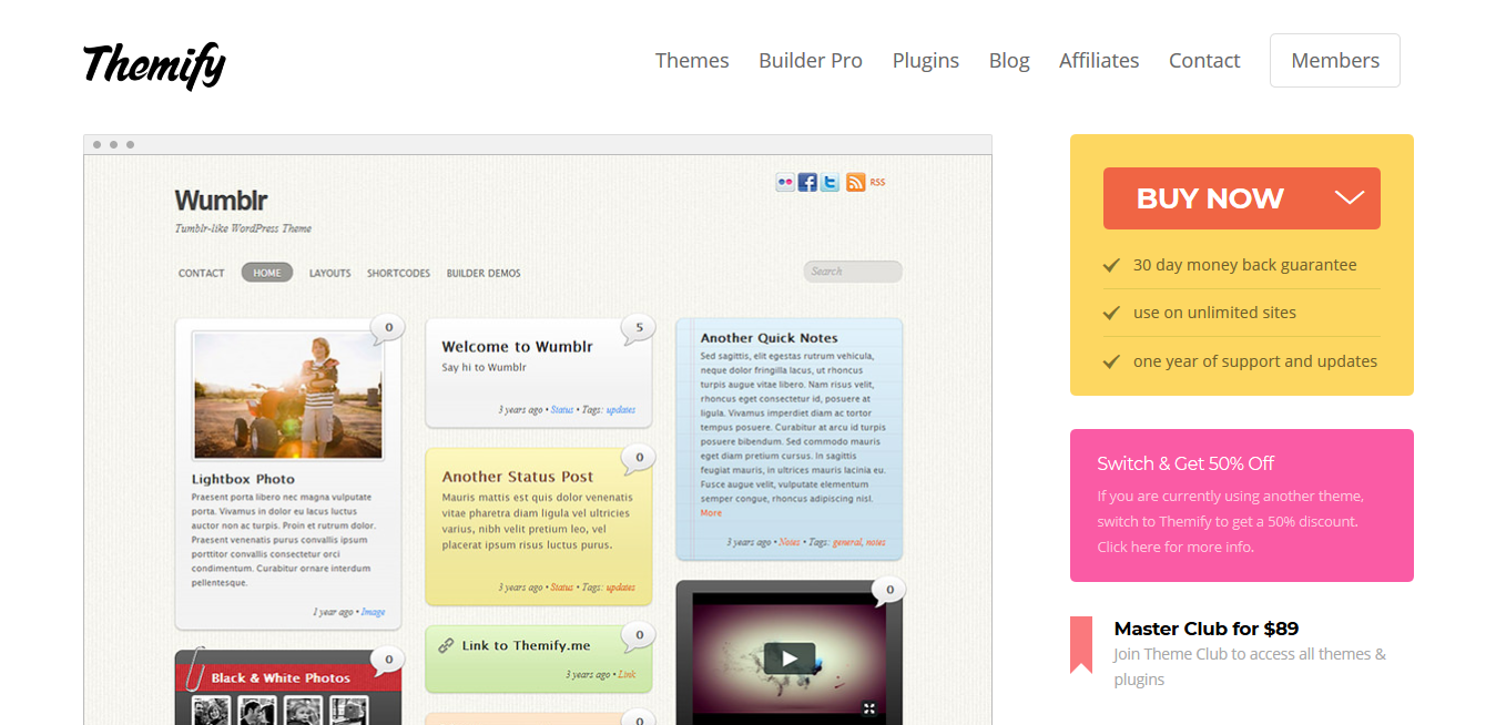 Themify Wumblr WordPress Theme 5.4.2