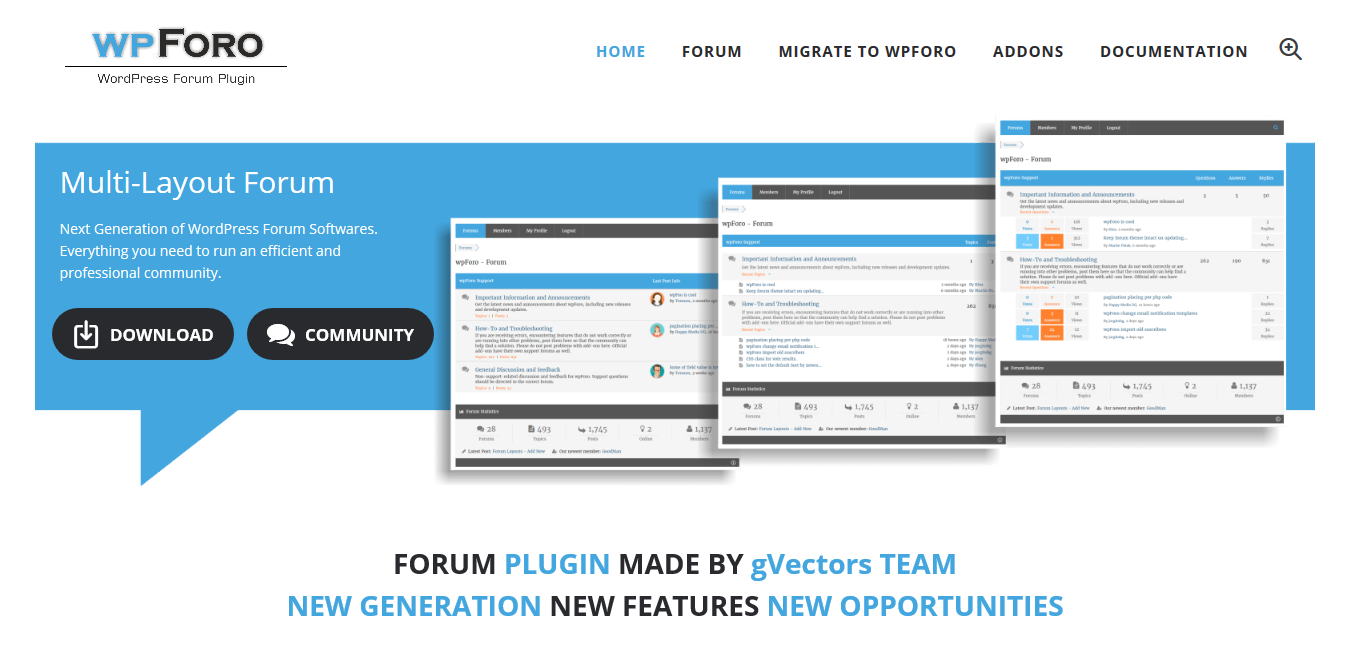 wpForo 2.0.8 (+ All 6 Addons)  – WordPress Forum Plugin