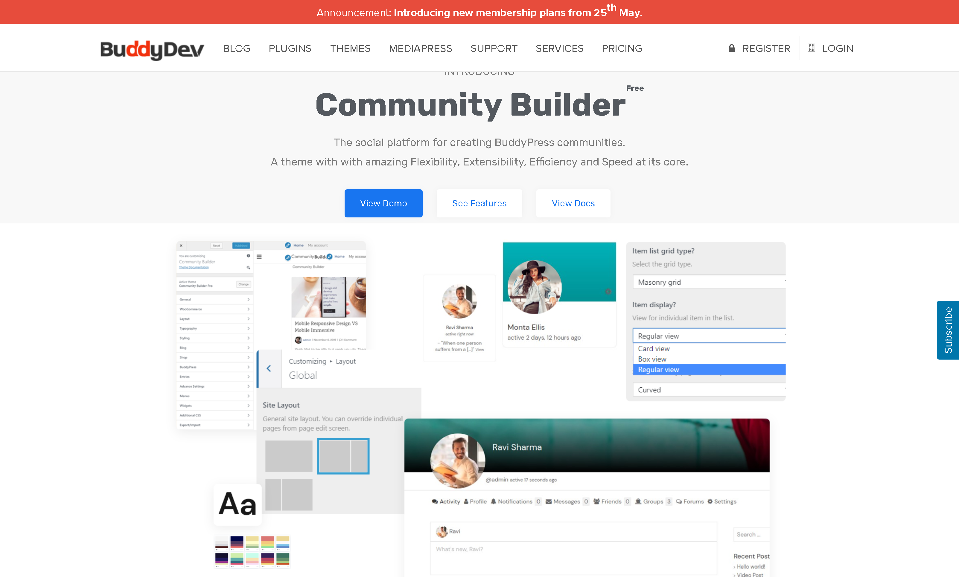 BuddyDev Community Builder Pro 2.1.5 – Most flexible BuddyPress Premium theme Community Builder