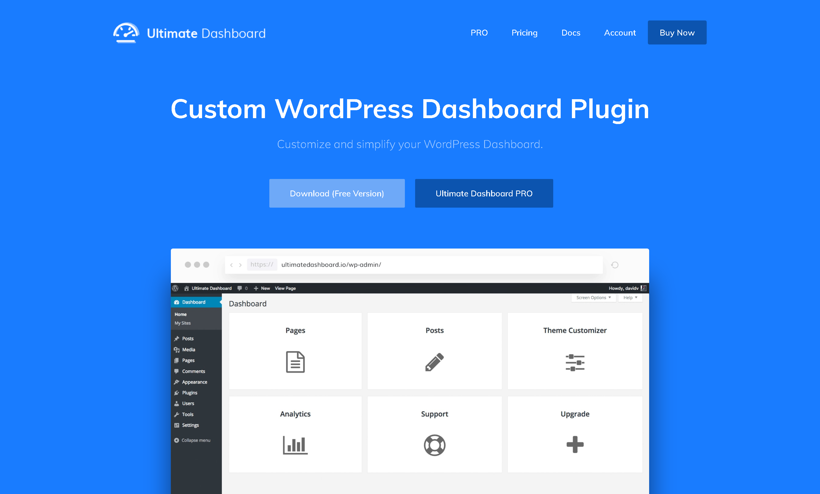 Ultimate Dashboard PRO 3.6.3 – WordPress Plugin