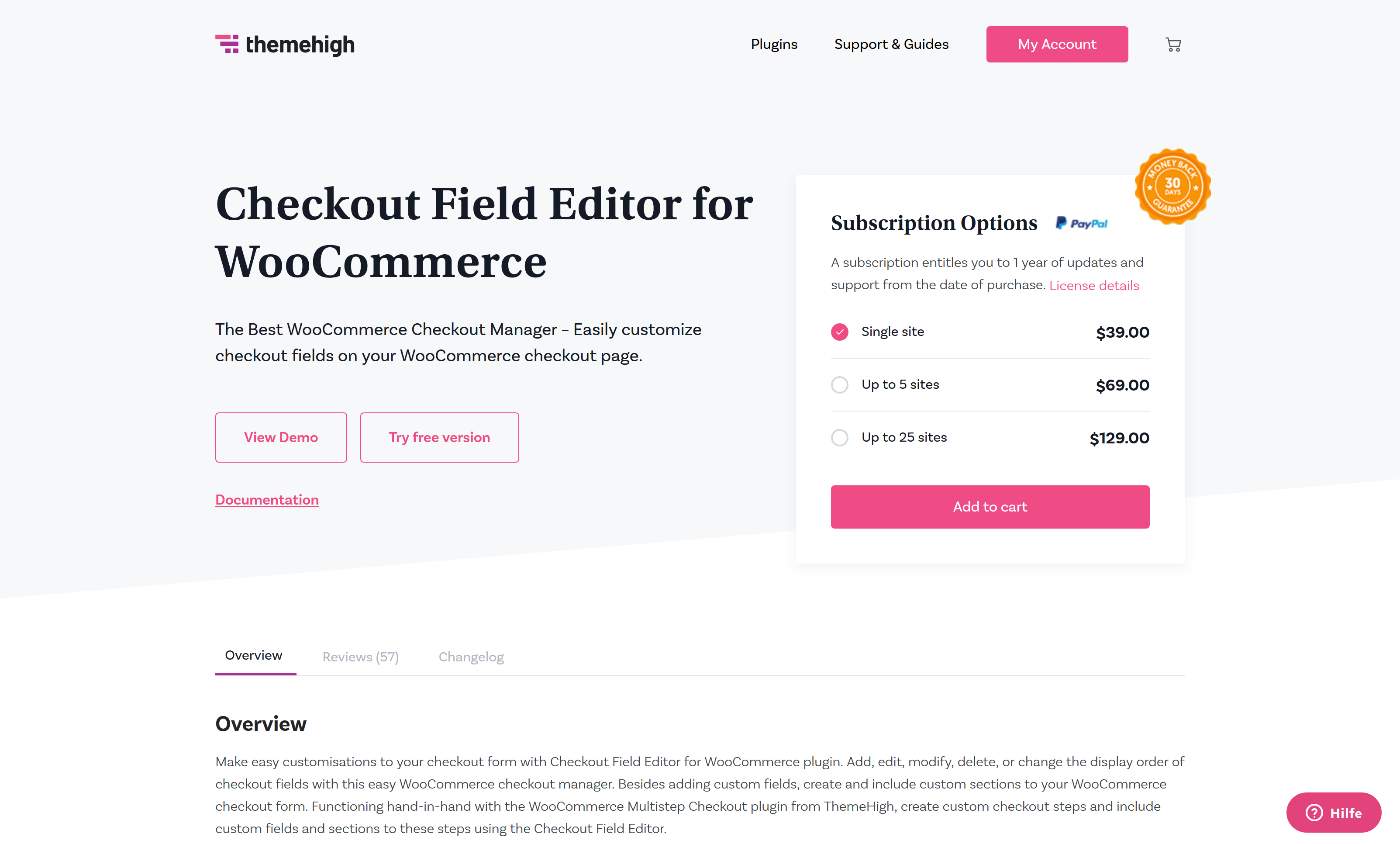 Checkout Field Editor for WooCommerce 3.6.1.0 by Themehigh