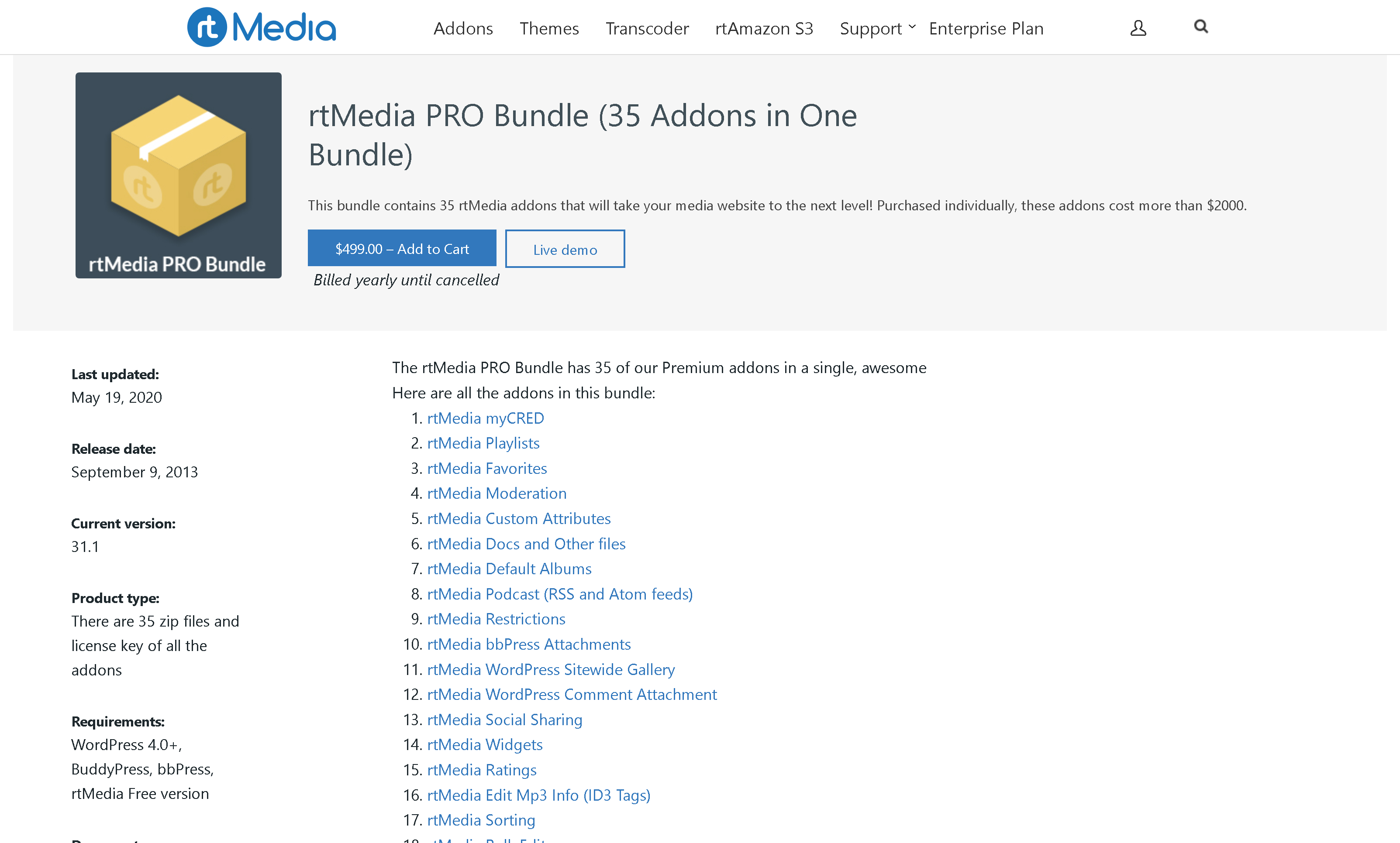 rtMedia PRO 4.6.10 Bundle (+ 36 Addons in One Bundle)