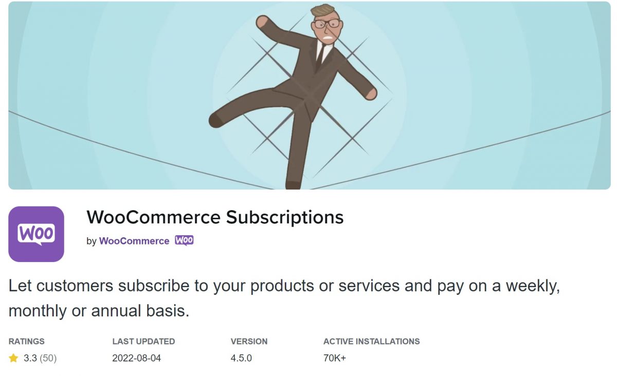 WooCommerce Subscriptions Extension 4.5.1 – Sell Subscriptions Online‎