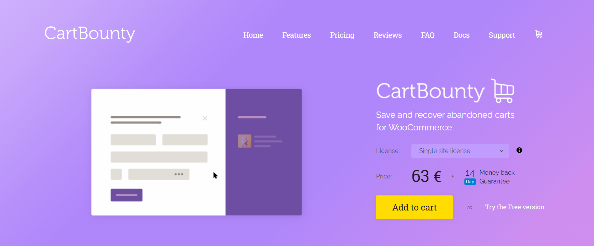 CartBounty Pro 9.6.1 – Save and recover abandoned carts for WooCommerce
